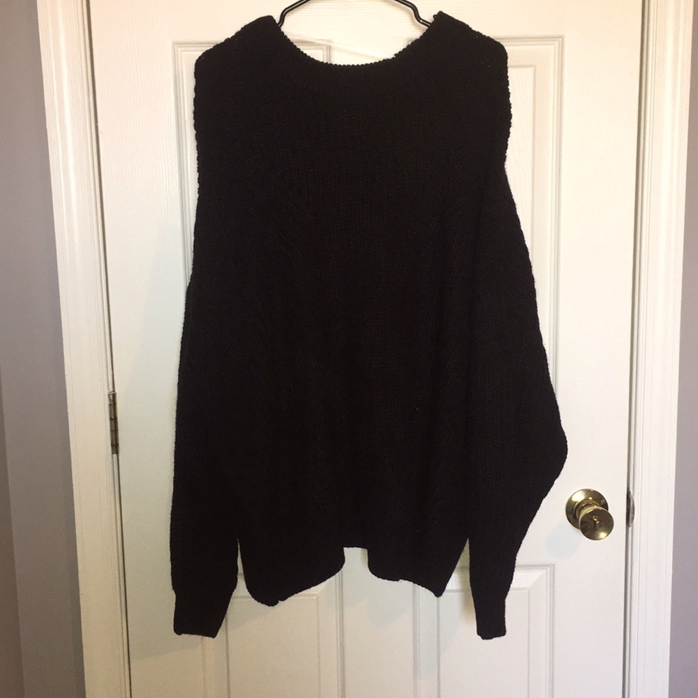 Black long sleeve sweater